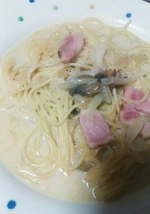豆乳スープスパゲティ-レシピのメイン写真