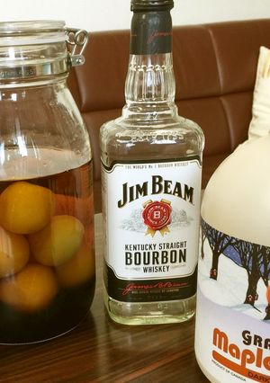冷凍梅で簡単！ウイスキーメープル梅酒♪♪-レシピのメイン写真