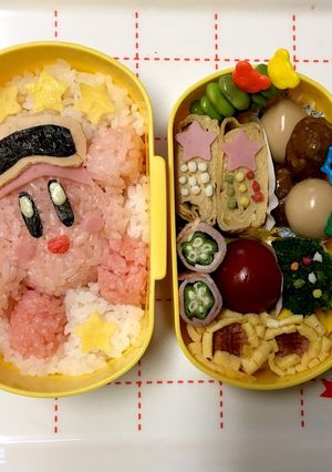 キャラ弁 星のカービィ-レシピのメイン写真
