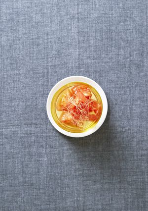 信州トマトの梅酒マリネ-レシピのメイン写真