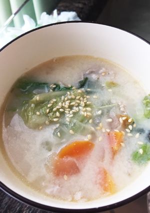 レタスの豆乳豚汁-レシピのメイン写真