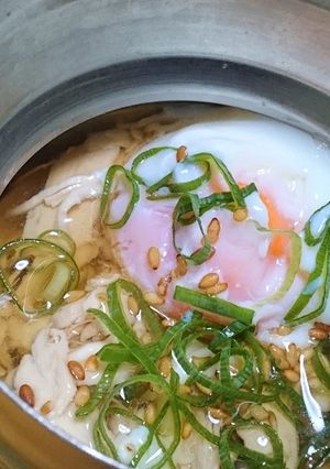 スープジャーde冷やし鶏玉雑炊-レシピのメイン写真