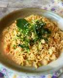 青じそ香る味噌豆乳つゆの冷し味噌ラーメン