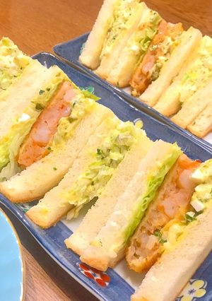 具沢山タルタルのエビカツサンドイッチ-レシピのメイン写真