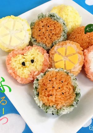 夏の“フルーツにぎり”-レシピのメイン写真