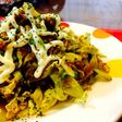 キャベツ・炒り玉子のカレー風味炒め