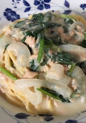 粉ミルクでツナクリームパスタ-レシピのメイン写真