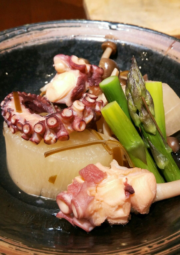 タコ、大根、シメジの煮物-レシピのメイン写真