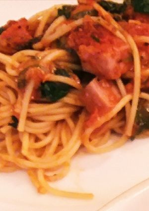 子ども喜ぶ！簡単トマトソースパスタ-レシピのメイン写真