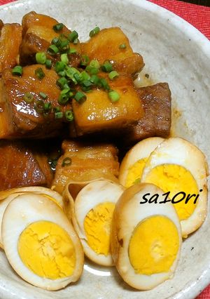 圧力鍋で簡単！ホロホロしっとり豚の角煮！-レシピのメイン写真