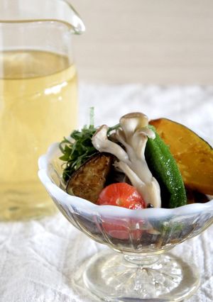 手作り白だしで野菜の揚げ浸し-レシピのメイン写真
