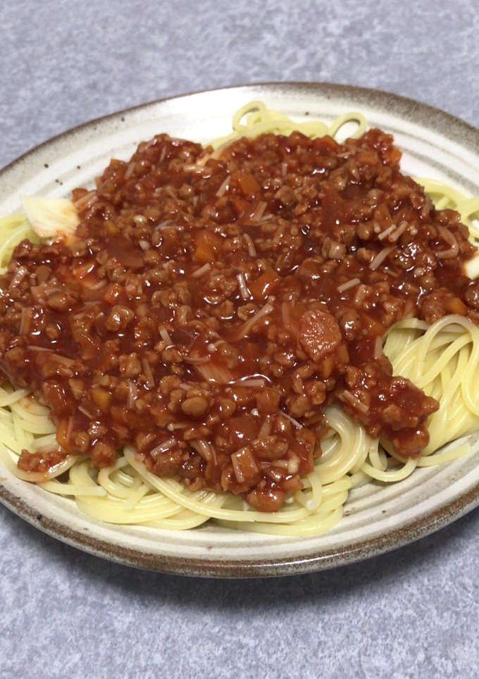 大豆の肉でミートソース-レシピのメイン写真