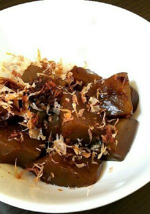 レンジで簡単！こんにゃくのしょうゆ煮-レシピのメイン写真