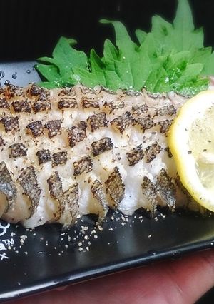 アイナメの簡単焼き霜造り!-レシピのメイン写真