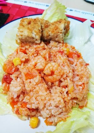 炊飯器で簡単トマトライス-レシピのメイン写真