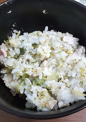 炊飯器で簡単！！ハムとブロッコリーのご飯-レシピのメイン写真