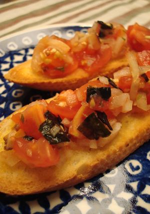 松茸風味♪トマトのブルスケッタ-レシピのメイン写真