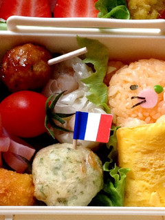 キャラ弁♡きよらの卵のCMの冷え猫弁当☆-レシピのメイン写真