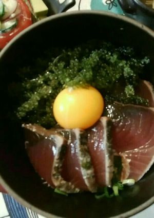 staubde海ぶどうとカツオの簡単丼-レシピのメイン写真