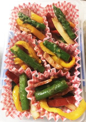 簡単☆お弁当のおかず⑤アスパラベーコン-レシピのメイン写真
