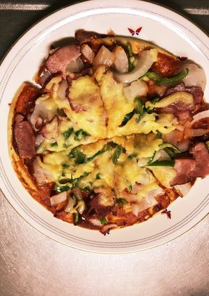 新たまねぎとベーコンのピザ-レシピのメイン写真