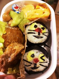 キャラ弁☆ドラちゃんおにぎり-レシピのメイン写真