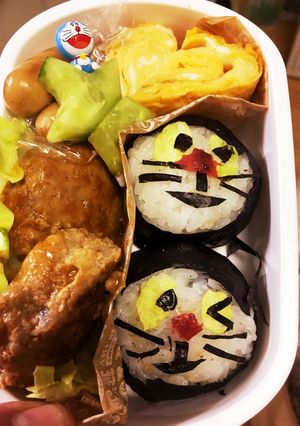 キャラ弁☆ドラちゃんおにぎり-レシピのメイン写真