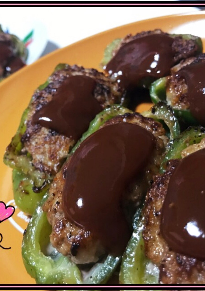 簡単にウマウマ♡ウチのピーマンの肉詰め♡-レシピのメイン写真