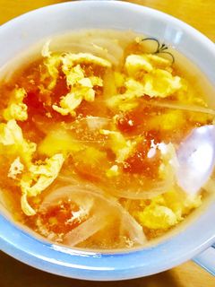 熟れたトマトのかき玉スープ♪-レシピのメイン写真