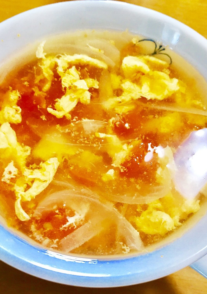 熟れたトマトのかき玉スープ♪-レシピのメイン写真