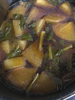 大根と大根菜のコクうま煮物-レシピのメイン写真