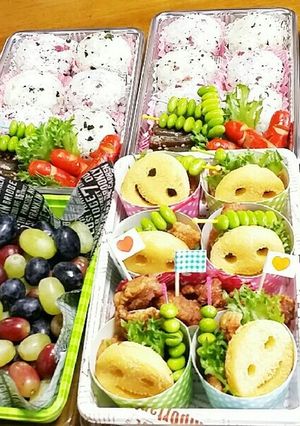 運動会のお弁当(2017)紙コップ活用-レシピのメイン写真