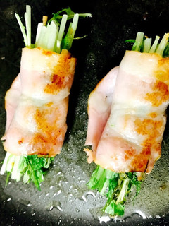 水菜のベーコン巻き♪-レシピのメイン写真