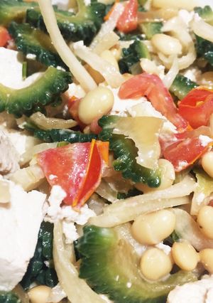 ダイエット♪夏野菜シャキシャキ豆腐サラダ-レシピのメイン写真