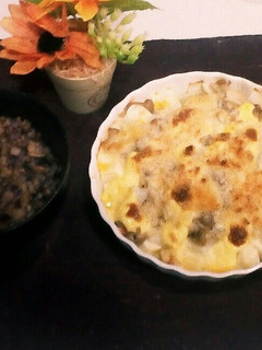 マヨネーズでこくUP!鮭と豆腐のグラタン-レシピのメイン写真