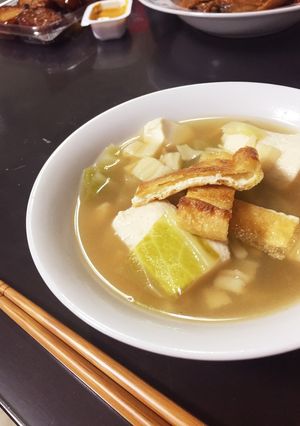 材料費65円⁈キャベツと豆腐の節約スープ-レシピのメイン写真