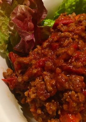 ひき肉とトマトのドライカレー風-レシピのメイン写真