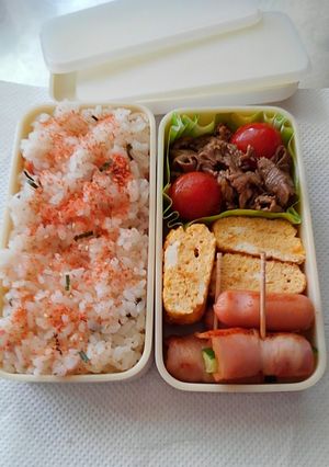 牛肉トマト炒め弁当-レシピのメイン写真