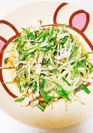 ✿水菜と豚バラのバタポン炒め✿-レシピのメイン写真