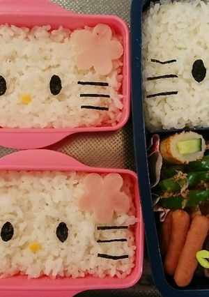 キティちゃん♪キャラ弁♪簡単-レシピのメイン写真