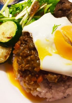 簡単!夏野菜のキーマカレー-レシピのメイン写真