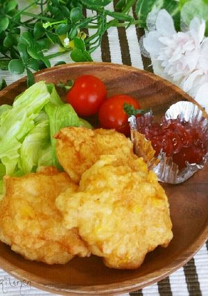 鶏胸肉と豆腐の♡やわらかチキンナゲット-レシピのメイン写真