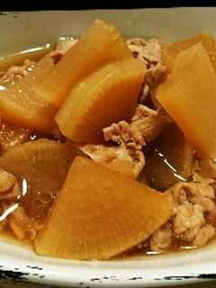 簡単!大根と豚バラスライスの旨煮-レシピのメイン写真