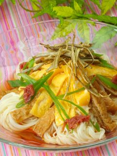 揚げごぼうの梅そうめん-レシピのメイン写真
