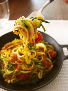 ズッキーニのトマトソースパスタ-レシピのメイン写真