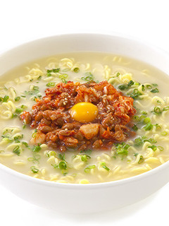 納豆キムチの塩とんこつ麺-レシピのメイン写真