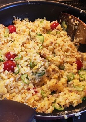 夏にぴったり！ポン酢チャーハン-レシピのメイン写真