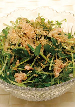 白だしと酢でさっぱり♪豆苗ツナサラダ-レシピのメイン写真
