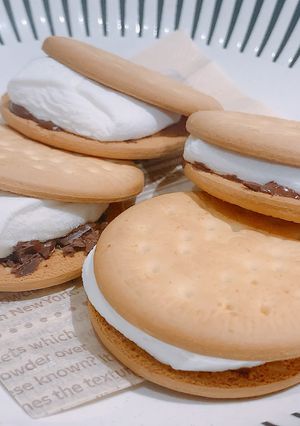 簡単！マシュマロビスケットサンド-レシピのメイン写真