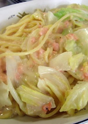 鮭とキャベツの桜色クリームパスタ★-レシピのメイン写真